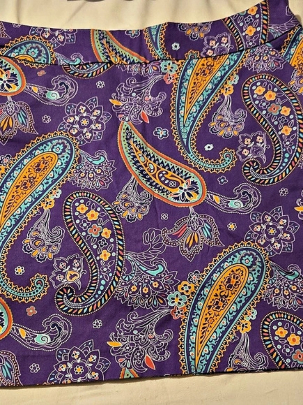 Loudmouth Paisley Mini Skort Purple US 10 Like New